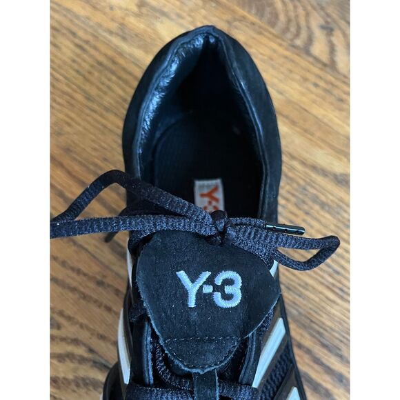 Y3 Yohji Yamamoto Black White Stripe Golf Cleats Shoes  Mens Size 9.5 main image 4